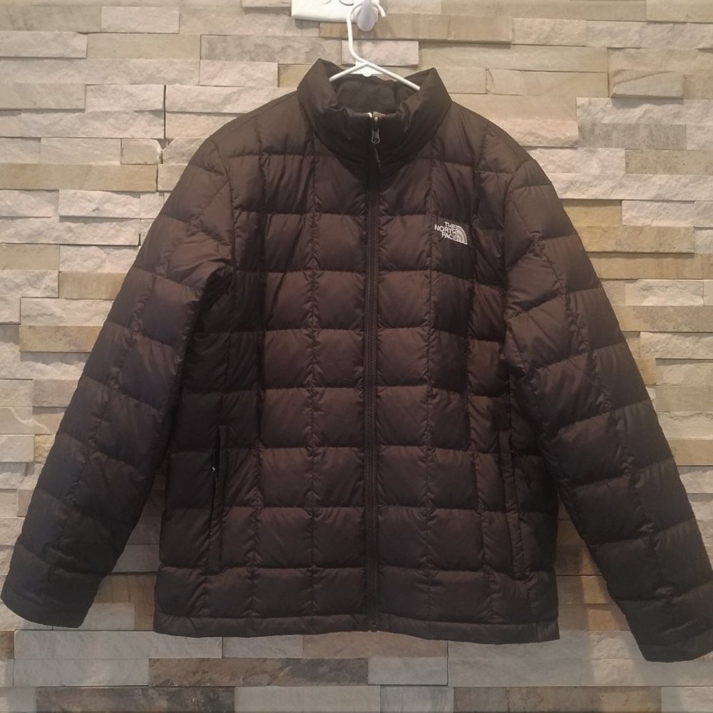 North Face Mens Black Large Puffer Jacket Coat 550 Goose Down Guys Winter Puff
